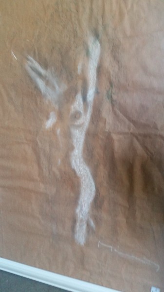 Pastellkreide auf Papier