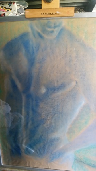 Pastellkreide auf Papier