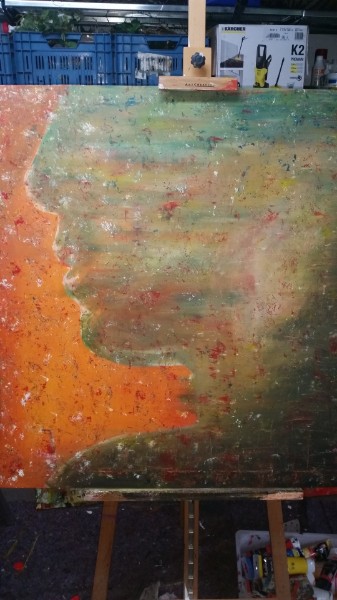 Acryl auf Leinwand  100x100x3 cm
