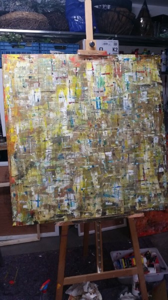 Acryl auf Leinwand  100x100x3 cm